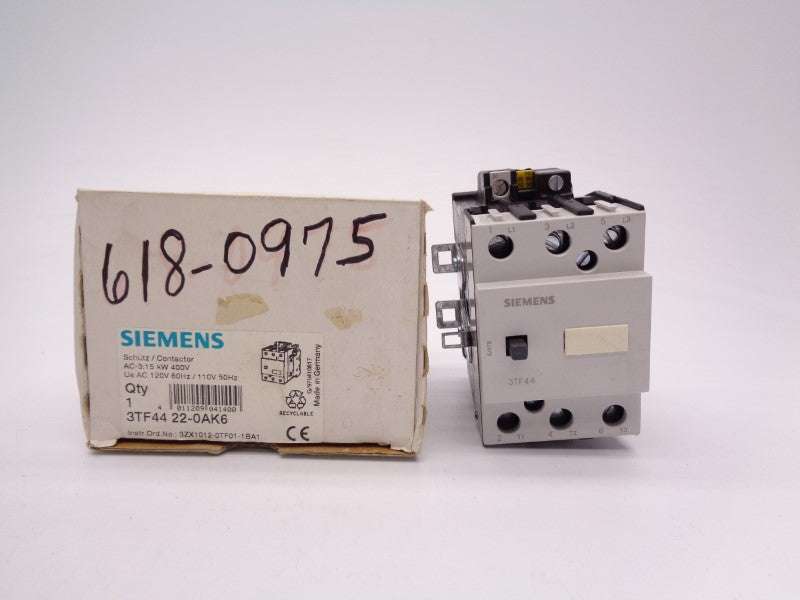 SIEMENS 3TF4422-0AK6 110/120VAC NSMP