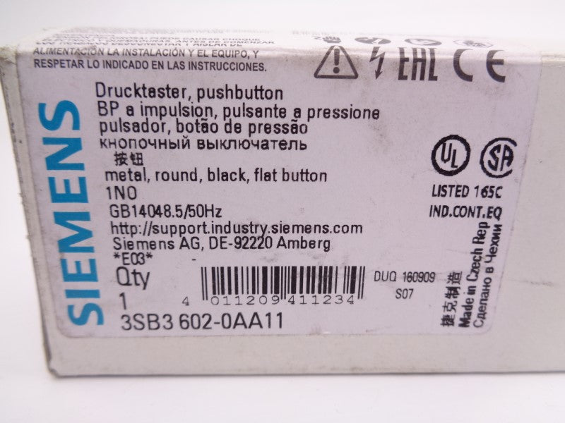 SIEMENS 3SB3602-0AA11 NSMP