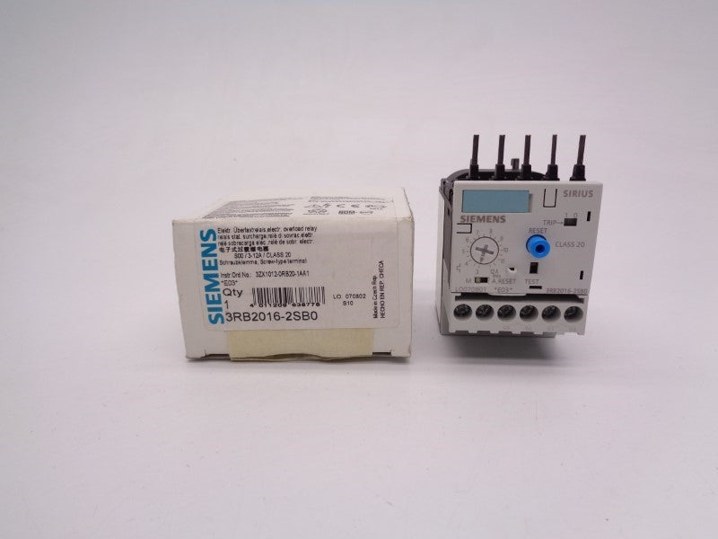 SIEMENS 3RB2016-2SB0 3-12A 24V NSMP