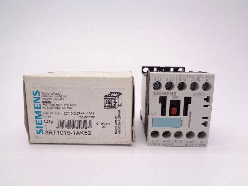SIEMENS 3RT1015-1AK62 110/120V NSMP