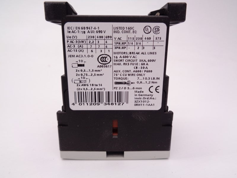 SIEMENS 3RT1015-1AK62 110/120V NSMP