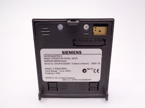 SIEMENS 6SE6400-0BP00-0AA0 NSMP