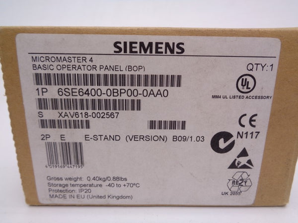 SIEMENS 6SE6400-0BP00-0AA0 NSMP
