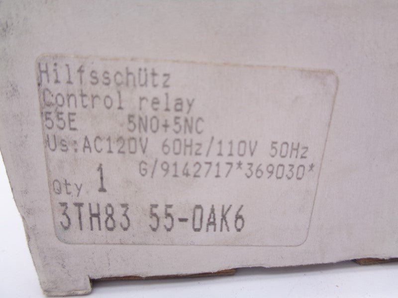 SIEMENS 3TH8355-0AK6 16A 120/110V NSMP