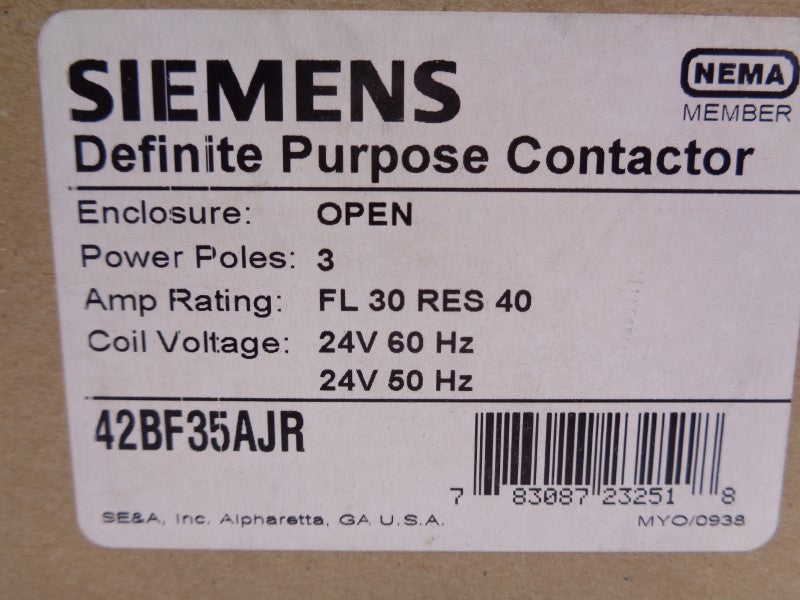 SIEMENS 42BF35AJR 24V NSMP