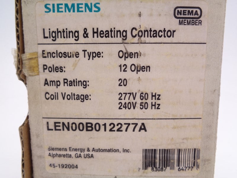 SIEMENS LEN00B012277A 277VAC NSMP