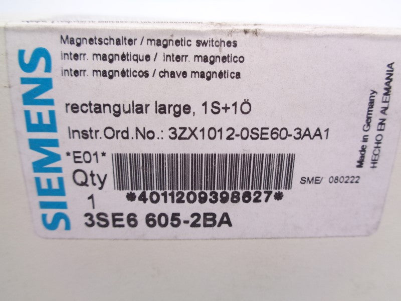 SIEMENS 3SE6605-2BA NSMP