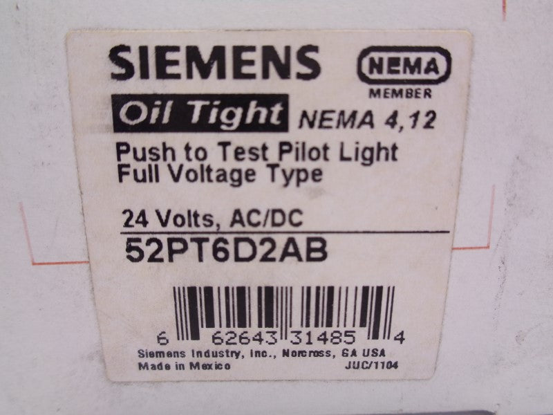 SIEMENS 52PT6D2AB (AS PICTURED) NSMP