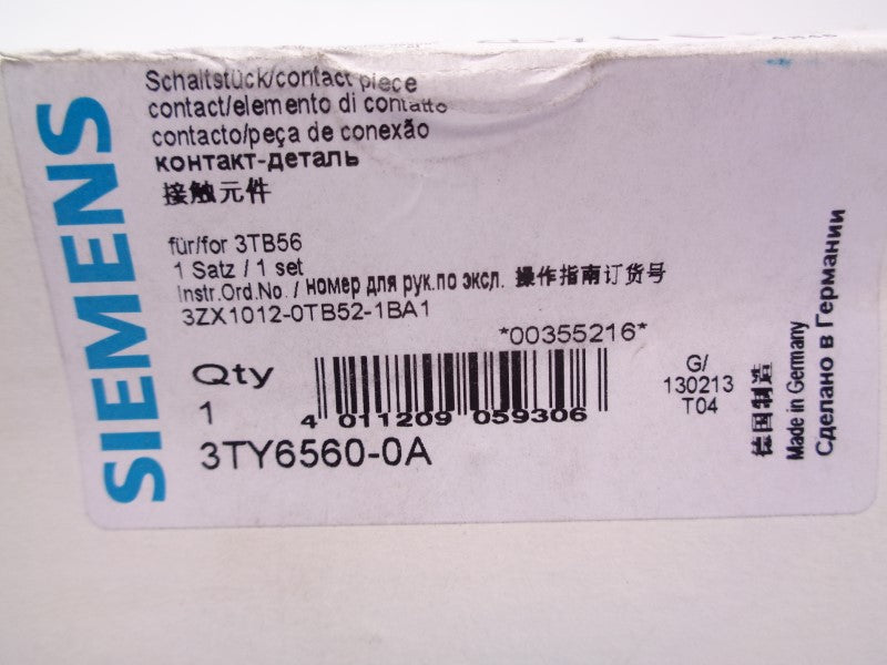SIEMENS 3TY6560-0A NSFS