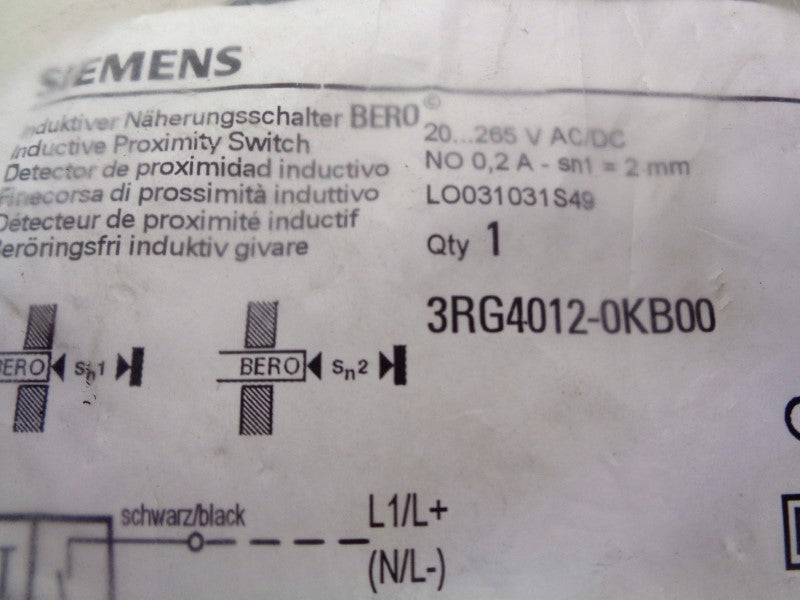 SIEMENS 3RG4012-0KB00 NSMP