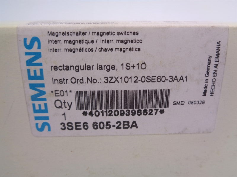 SIEMENS 3SE6605-2BA NSMP