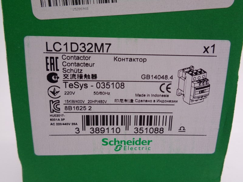 SCHNEIDER ELECTRIC LC1D32M7 600VAC NSMP