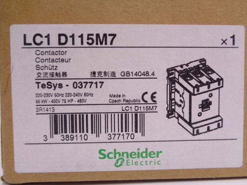SCHNEIDER ELECTRIC LC1D115M7 220/230V NSMP