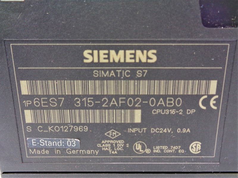 SIEMENS 6ES7315-2AF02-0AB0 NSNP