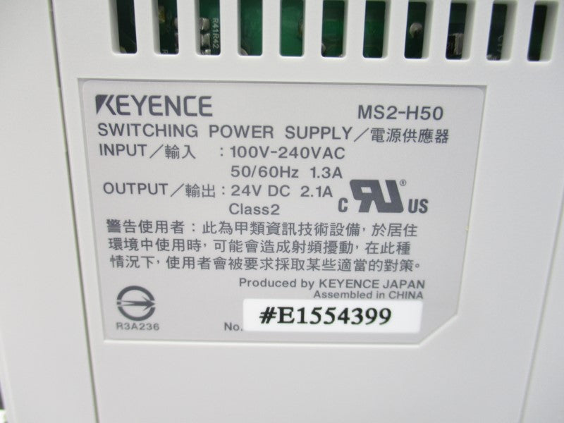 KEYENCE MS2-H50 100-240VAC 2.1A NSMP