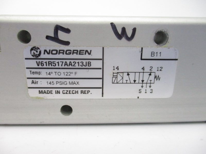 NORGEN V61R517AA213JB 24VDC 145PSI 14-122'F UNMP