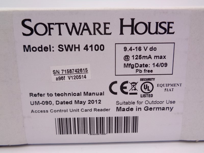 SOFTWARE HOUSE SWH-4100 NSMP