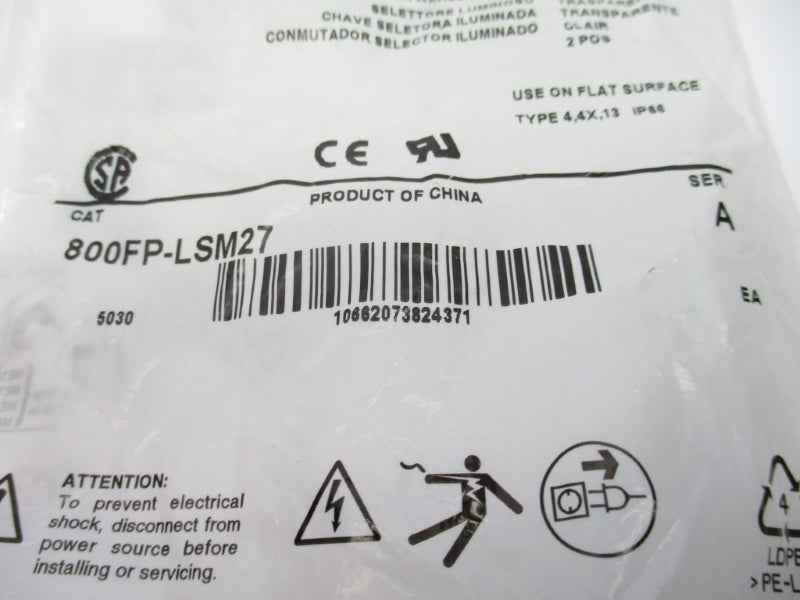 ALLEN BRADLEY 800FP-LSM27 SER. A NSMP