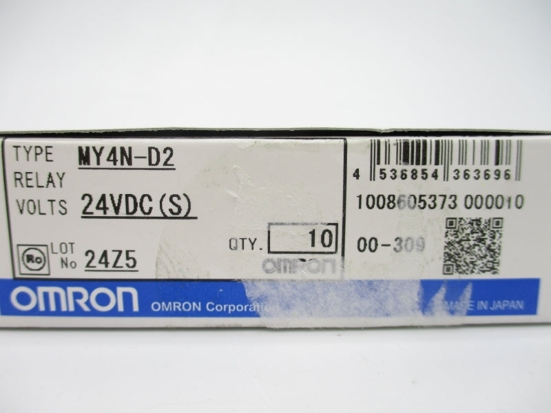 OMRON MY4N-D2 5A 24VDC (PKG OF 10) NSMP