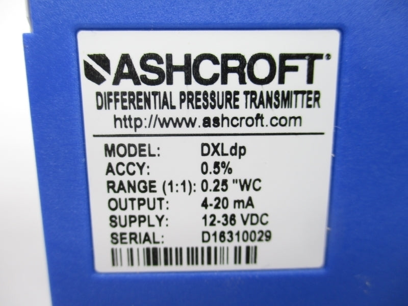 ASHCROFT DX5F0142STP25IW-XDLPV NSMP