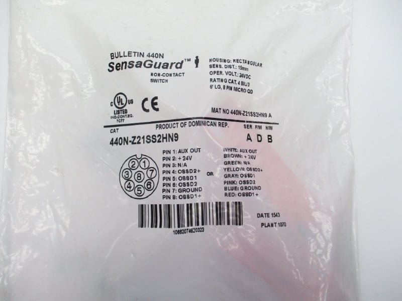 ALLEN BRADLEY 440N-Z21SS2HN9 SER. A F/W D (WH) NSMP