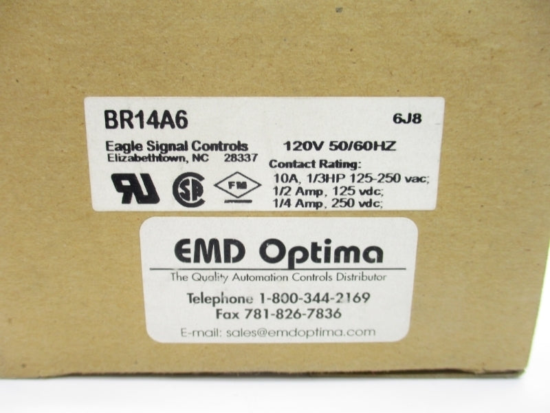 EAGLE SIGNAL CONTROLS BR14A6 120V 10A NSMP