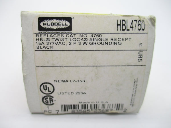 HUBBELL HBL4760 277VAC 15A NSMP