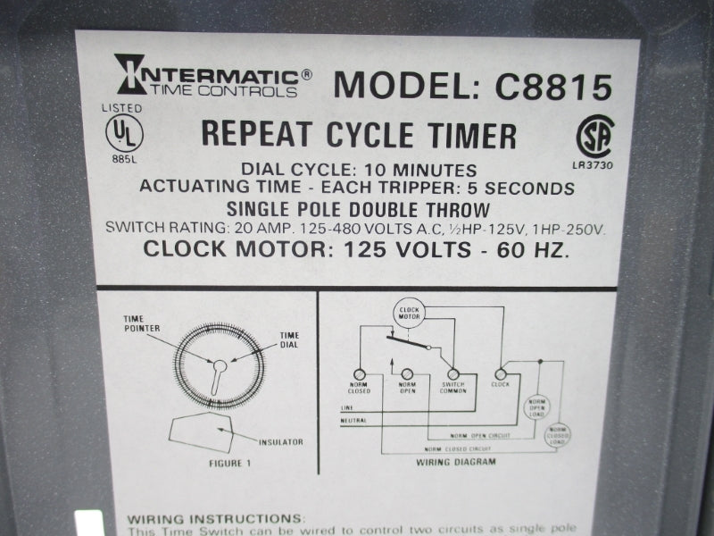 INTERMATIC C8815-8 NSMP