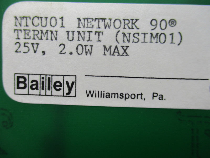 BAILEY NTCU01 UNMP