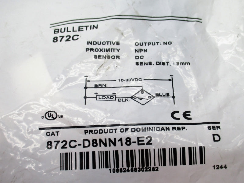 INDUSTRIAL SPARE PART 872C-D8NN18-E2 NSMP