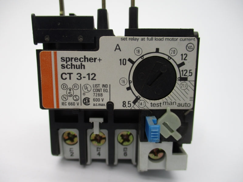 SPRECHER+SCHUH CT3-12 8.5-12.5A 600VAC UNMP