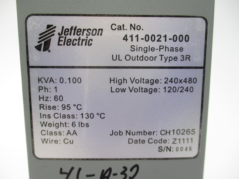 JEFFERSON ELECTRIC 411-0021-00 NSNP