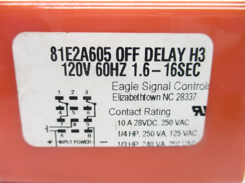 EAGLE SIGNAL CONTROLS 81E2A605 10A 120V NSNP