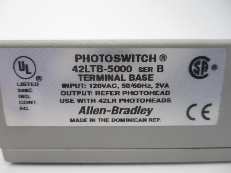 ALLEN BRADLEY 42LTB-5000 SER. B 120VAC (BK/YL) NSMP