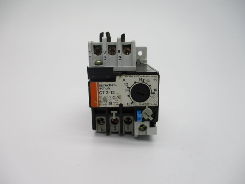 SPRECHER+SCHUH CT3-12 1.0-1.6A 600VAC UNMP