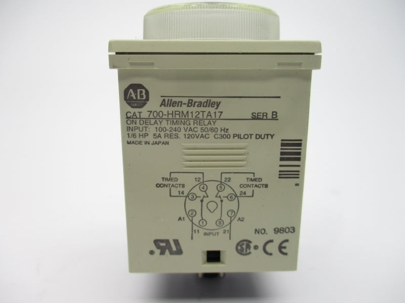 ALLEN BRADLEY 700-HRM12TA17 5A 100-240VAC SER. B NSNP