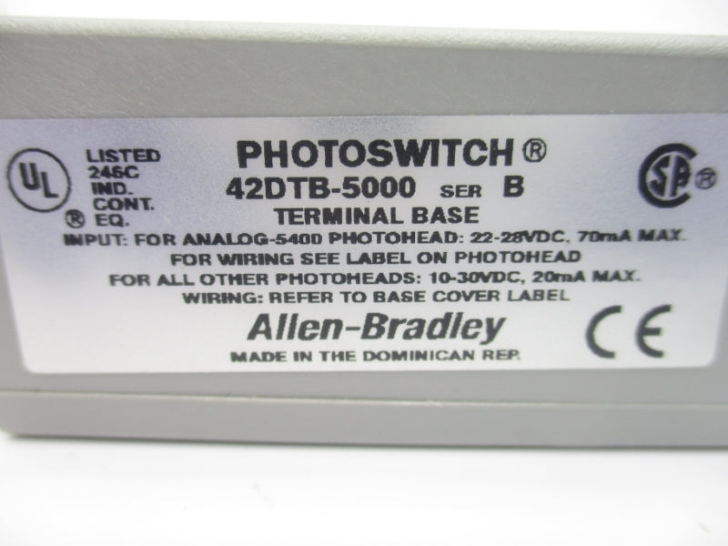 ALLEN BRADLEY 42DTB-5000 SER. B 10-30VDC (WH) NSMP
