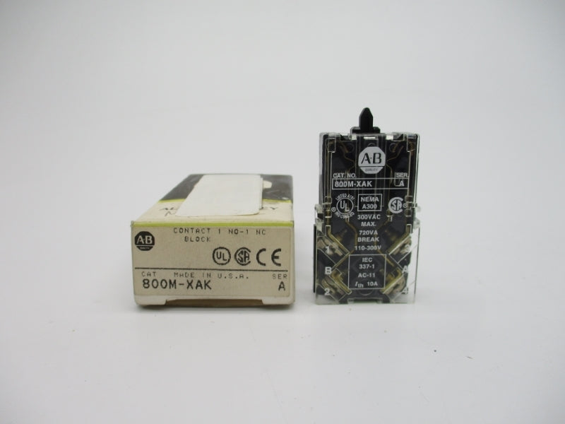 INDUSTRIAL SPARE PART 800M-XAK SER. A 300VAC (BK/YL) NSMP