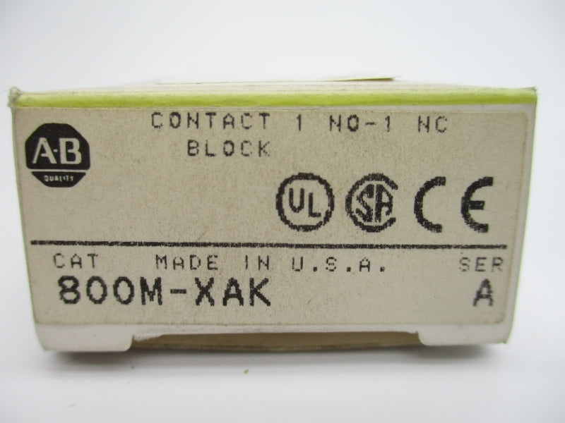 INDUSTRIAL SPARE PART 800M-XAK SER. A 300VAC (BK/YL) NSMP