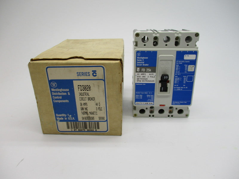 WESTINGHOUSE FD3020 600VAC 20A NSMP