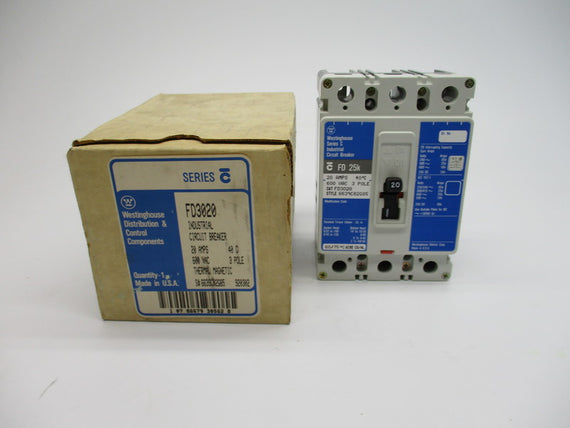 WESTINGHOUSE FD3020 600VAC 20A NSMP