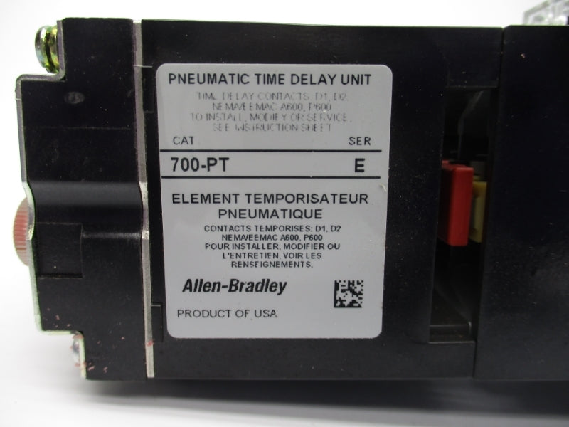 ALLEN BRADLEY 700-PT400A1 SER. E 10A 110/120V NSNP