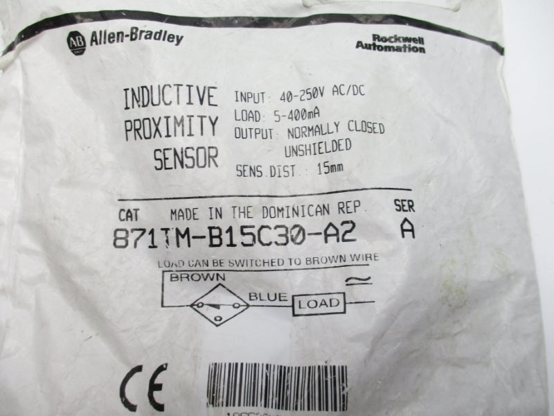 INDUSTRIAL SPARE PART 871TM-B15C30-A2 SER. A 40-250VAC/DC NSMP