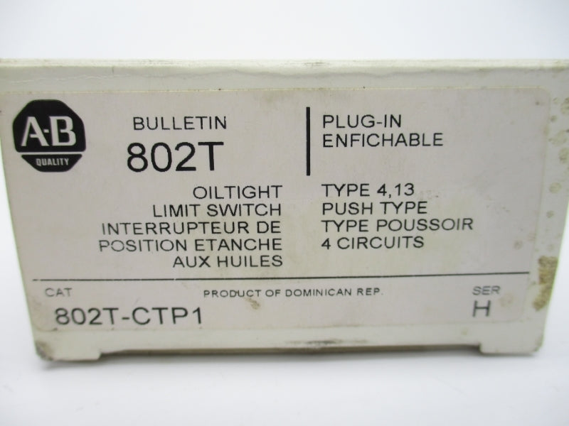ALLEN BRADLEY 802T-CTP1 SER. H NSMP