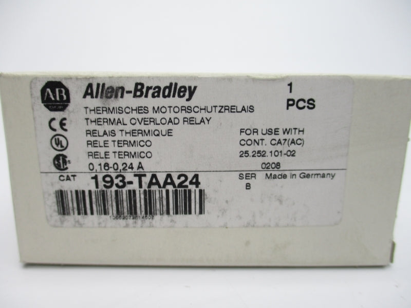 INDUSTRIAL SPARE PART 193-TAA24 SER. B 0.16-0.24A  NSMP
