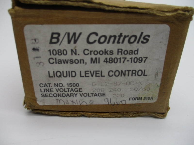 B/W CONTROLS 1500-G-L2-S7-OC-X NSMP