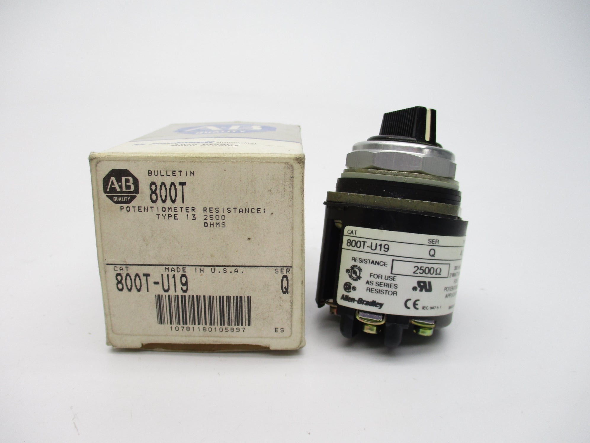 ALLEN BRADLEY 800T-U19 SER. Q (GY/BL) NSMP