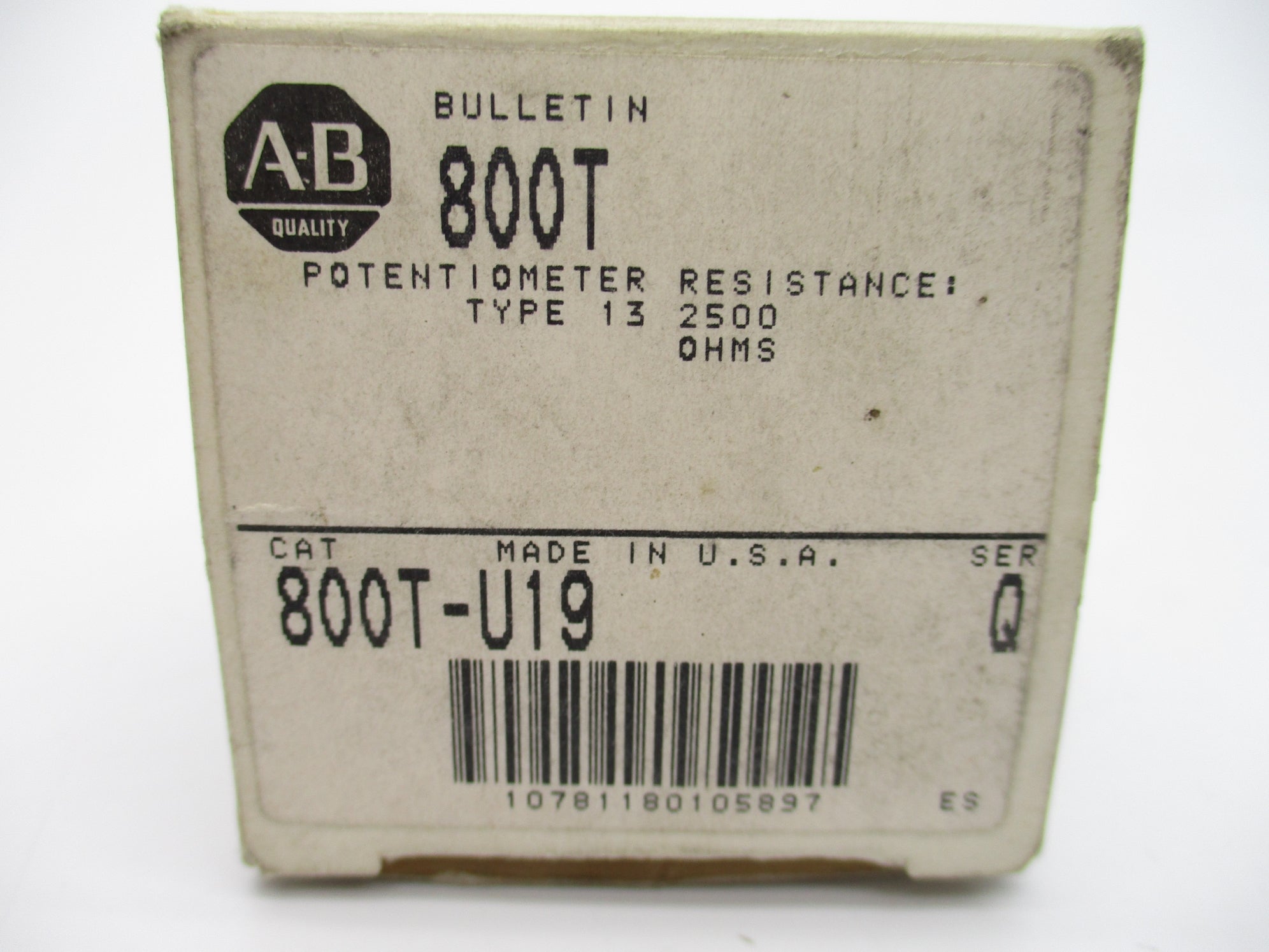 ALLEN BRADLEY 800T-U19 SER. Q (GY/BL) NSMP