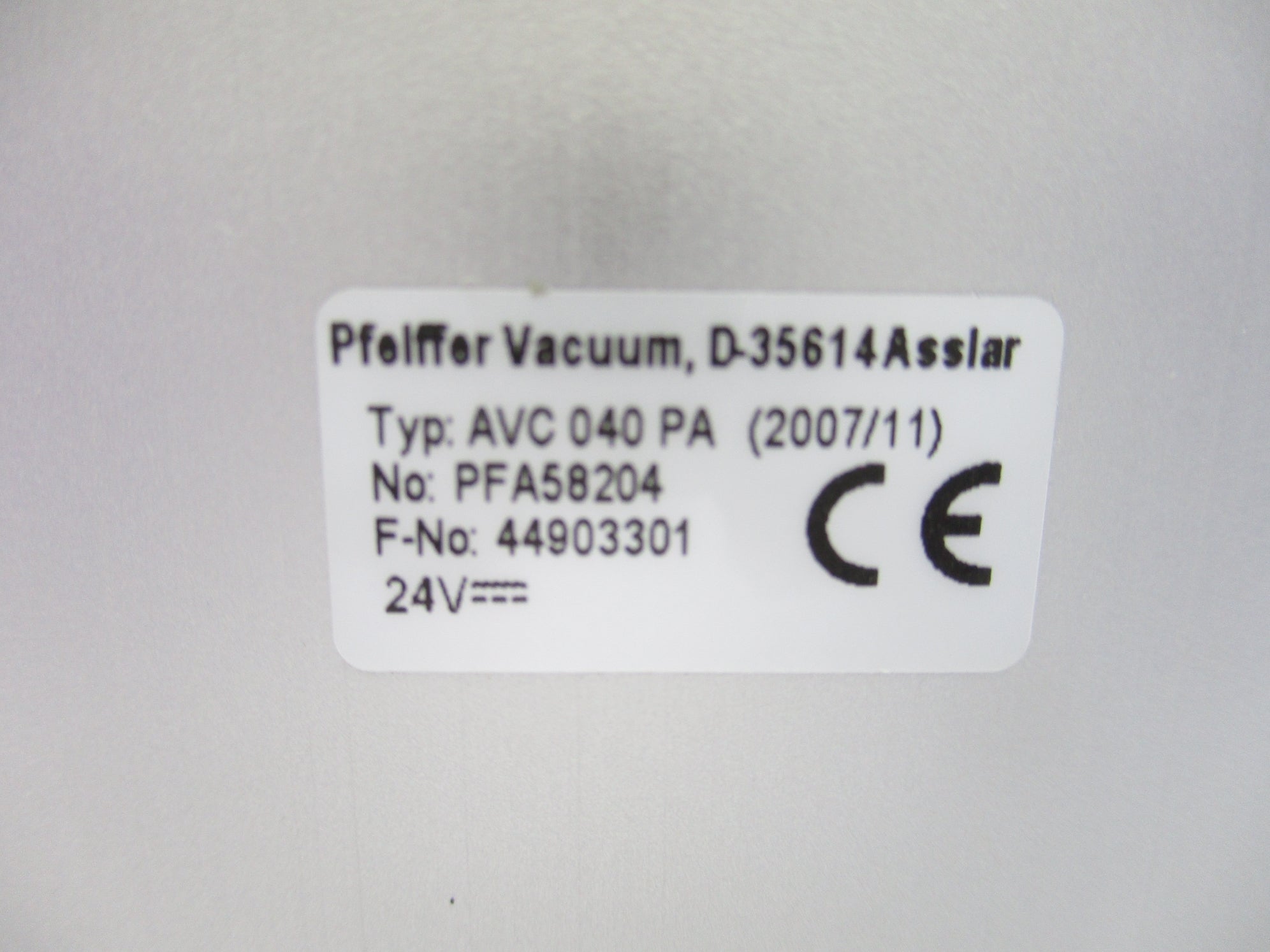 PFEIFFER VACUUM PFA58204 NSNP