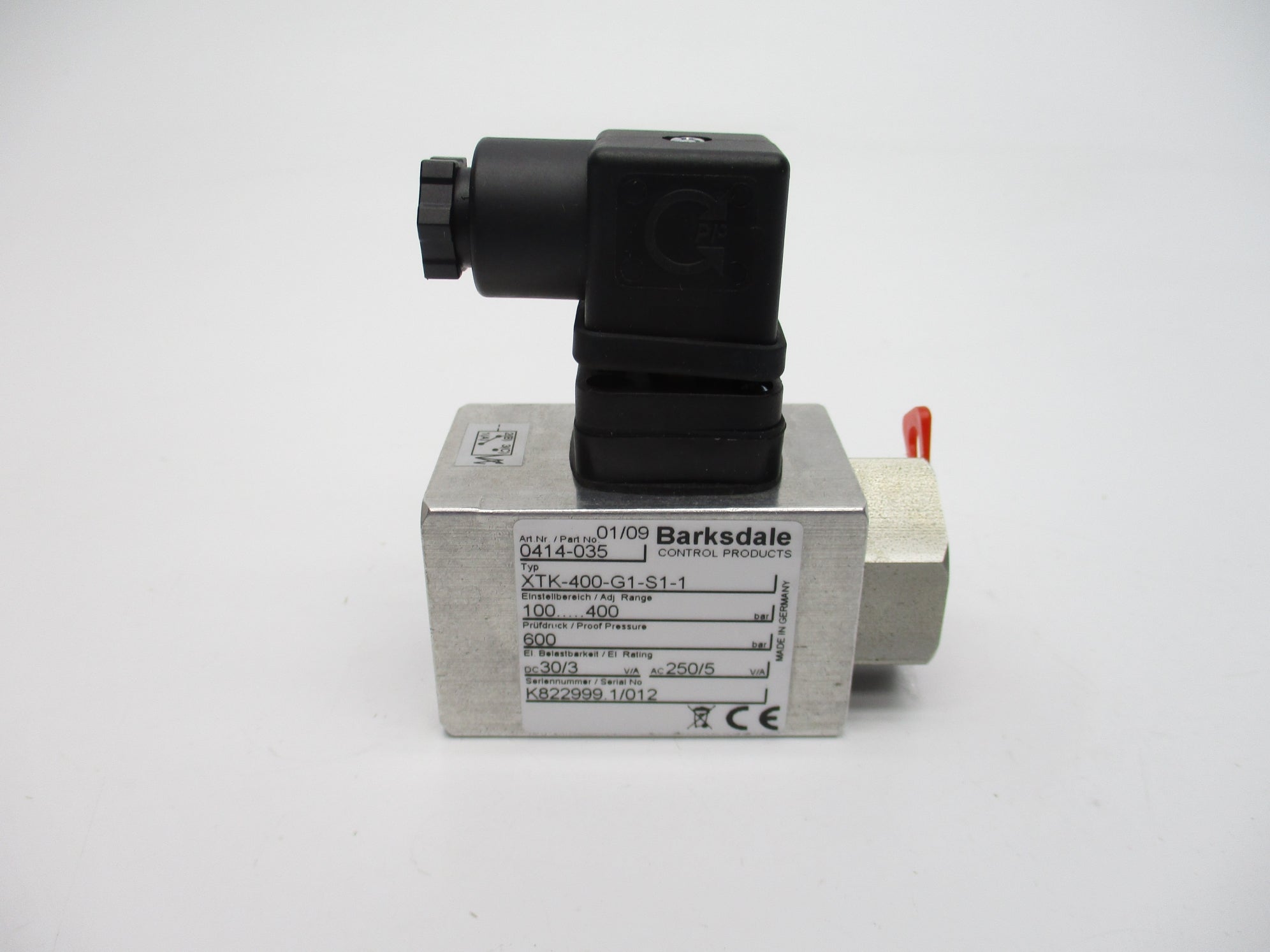 BARKSDALE XTK-400-G1-S1-1 NSNP